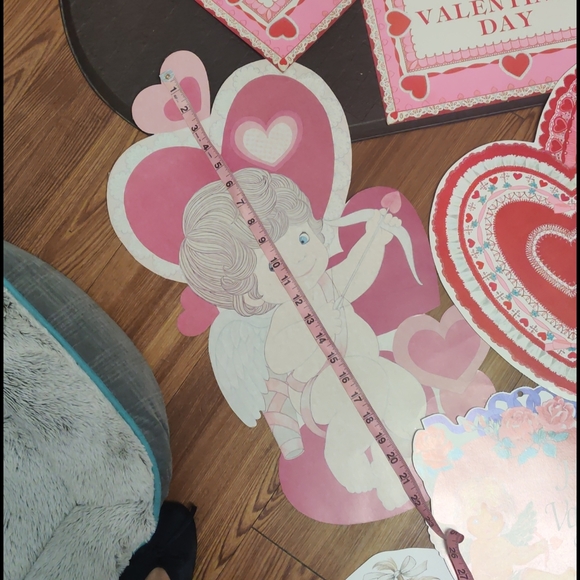 Vintage Valentine's Day window cutouts 70s -80 - Picture 3 of 11